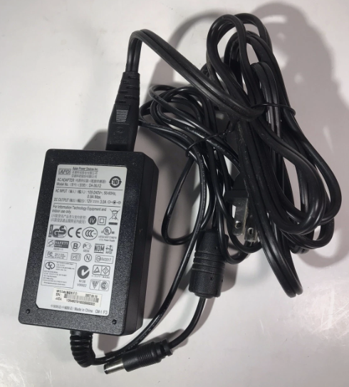 New 12V DC 3A LaCie 800049 APD Asian Power Devices DA36J12 DA-36J12 AC Adapter